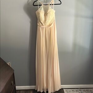 MayQueen Elegant Champagne Dress